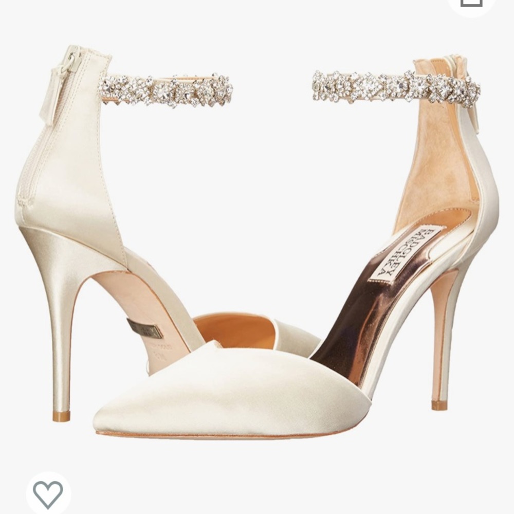 Badgley Mischka - Flash Dress Pump w/ crystal-ornamented ankle strap